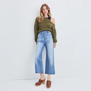 Veronica Beard Grant Wide Leg Denim Jeans-‎ NWT